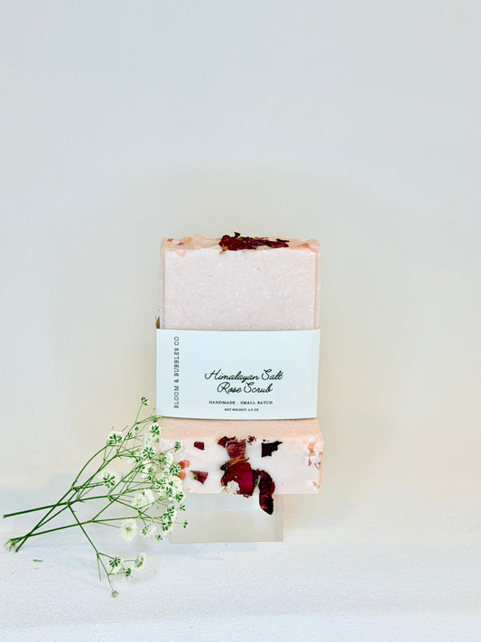 HIMALAYAN ROSE SALT SCRUB SOAP